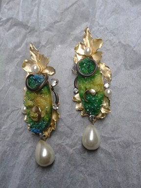 Manufacturers Exporters and Wholesale Suppliers of Colored Stone Earrings Agra Uttar Pradesh